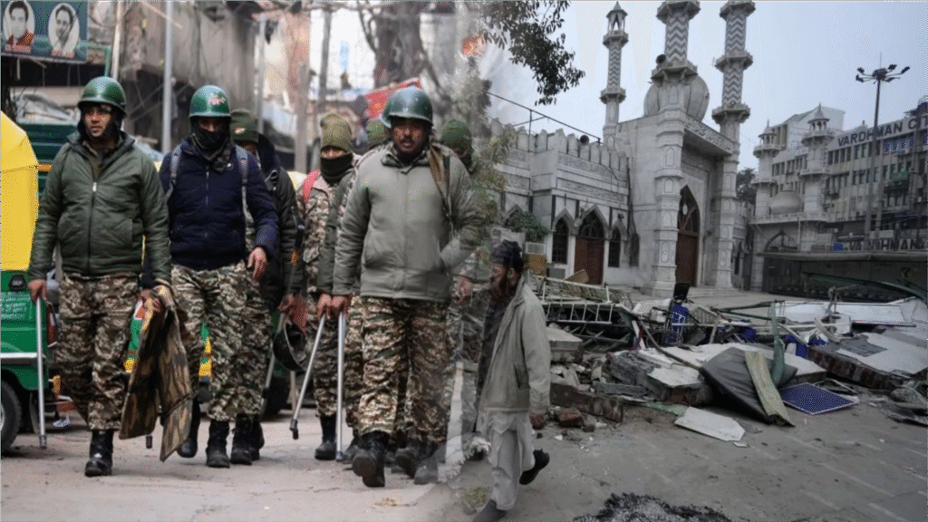 दिल्ली के तुर्कमान गेट इलाके में हिंसा: अतिक्रमण हटाने के दौरान पुलिस पर हमला