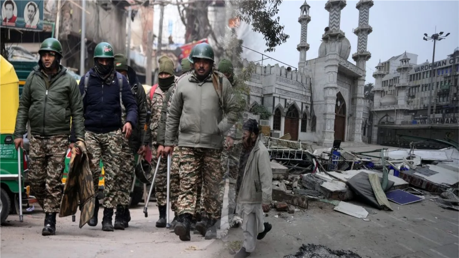 दिल्ली के तुर्कमान गेट इलाके में हिंसा: अतिक्रमण हटाने के दौरान पुलिस पर हमला